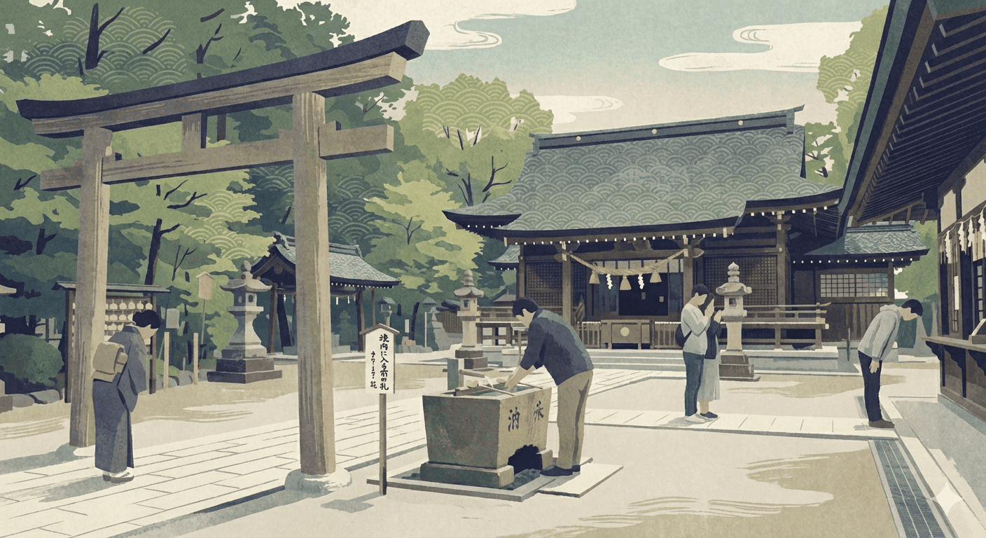 參拜方式與神社內的禮儀